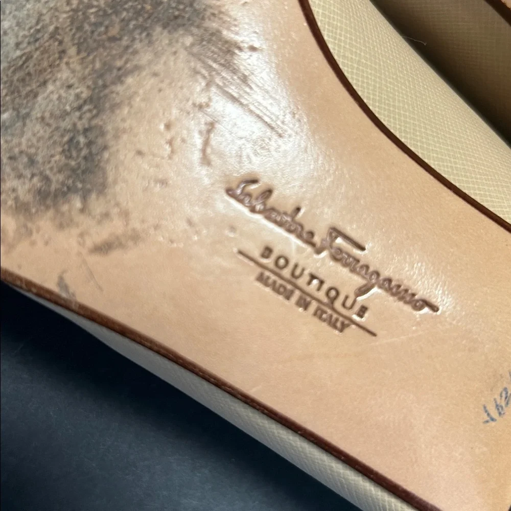 Salvatore Ferragamo Beige and Brown Loafers - Picture 13 of 17